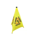Thunder Group PLFCS332 31" Tall Bright Yellow Triangular Pop Safety Cone. Fixed Price $21.58.