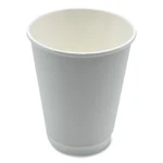 Boardwalk DW12HCUP Oz Double-walled Paper Hot Cups White (500/CT) New. Fixed Price $52.10.