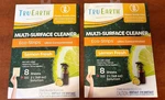 Tru Earth Pack Multi-surface Cleaner Eco-strips Concentrated Lemon 8 Sheets X2. Fixed Price $19.95.