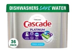 Cascade Platinum 36-COUNT Pods Fast Dissolving, Sparkling Fresh Scent. Fixed Price $13.97.