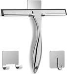 All-purpose Stainless Steel Shower Squeegee For Glass Door With 2 Adhesiv. Fixed Price $16.90.