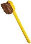 Rubbermaid Commercial Utility Brush, Long Plastic Handle FG9B3100BRN. Fixed Price $9.88.