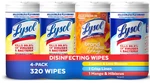 Lysol Disinfecting Bundle, Multi-surface Cleaning Wipes, 80 Count (4-PACK). Fixed Price $25.99.