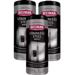 Weiman 12 Oz. 3-PACK Stainless Steel Cleaner Wipes. Fixed Price $44.04.