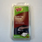 Scotch Brite 3M Cook Top Cleaner Refill Pads 6 Pack Pre-moistened New. Fixed Price $16.24.