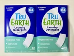 (2) Tru Earth Laundry Detergent Sheets Fragrance Free 64 LOADS/32. Fixed Price $19.90.