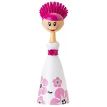 Vigar Dolls April Dish Brush With Ergonomic 7.5 X 24.5 Cm, White, Pink. Fixed Price $23.12.