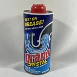 Drano Professional Strength Kitchen Crystal Clog Remover 18OZ Weighs 18.8OZ. Fixed Price $19.99.