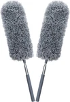 2 Pack Mini Microfiber Feather Duster For Cleaning, With Extendable Pole, Hand. Fixed Price $10.94.