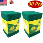 Pack Of 30 Heavy Duty Scouring Pads For Home & Kitchen Scrub Cleaning. Fixed Price $11.99.