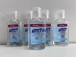 Set Of 5 Purell 1 Oz. Advanced Refreshing Gel Sanitizer -clean Scent. Exp 09/29. Fixed Price $16.99.