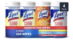 Lysol Disinfecting Wipes Bundle, Home Apartment Dorm Room Essentials 80 Count. Fixed Price $22.36.