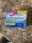 Box Clorox Scrub Singles Bathroom Rain Clean 12 Pads Discontinued New Sealed. Fixed Price $32.99.