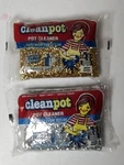 2 Vintage Cleanpot Cleaner Non-scratch Teflon Scrubber Luster Sponges 58483. Fixed Price $8.99.