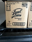 Lysol Disinfectant Spray Case Lot 12 Cans-factory Sealed-bulk Cleaning Supply. Fixed Price $48.00.