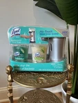 Lysol No-touch Hand Soap System W/2 Refills Cucumber Aloe Nip Stainless Look. Fixed Price $66.00.