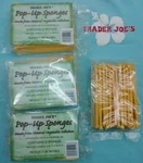 X 12 Pack Trader Joe Pop-up Sponges Natural Vegetable Cellulose 48 Total. Fixed Price $36.00.