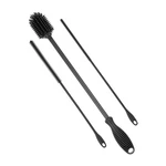 12.5" Silicone Bottle With Straw Brush, Cleaner Brushes, Gray. Fixed Price $15.74.