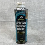 Vintage Wax Chrome Cleaner Polish 60% Full Johnson 9FL Oz Can. Fixed Price $9.85.