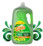 Gain Ultra Dishwashing Liquid Soap, Original Scent, 90 Fl Oz. Fixed Price $15.89.
