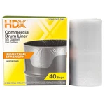 55 Gallon Clear Drum Liner 1.7 Mil Thickness, Flap Tie, 40-COUNT Box. Fixed Price $35.00.