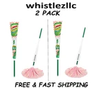 Libman Microfiber Wonder Mop With Green Steel HANDLE.(2 Pack). Fixed Price $17.99.