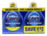 Dawn Power Wash Dish Spray Refills - 2 Pack Lemon Scent. Fixed Price $12.00.