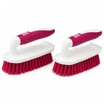 2 Pack Multi Purpose Scrub Brush Household Cleaning Kitchen Bath Sink Pots Pans. Fixed Price $10.95.