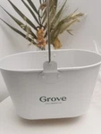 Grove Collaborative - Matte White Cleaning Caddy Tin Bucket New. Fixed Price $16.00.