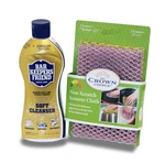 Bar Keepers Friend Soft Cleanser Liquid 13 Oz Non Scratch Scrubbing Kit Stainles. Fixed Price $76.42.