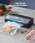 Vacuum Machine, 80KPA 120W Powerful Compact Food Sealer, 7-IN-1 Multi-fu. Fixed Price $60.99.
