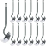 12 Pcs Curved Toilet Bowl Brush Bulk Bathroom Deep Cleaning Cleaner Sc.... Fixed Price $23.61.
