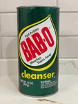 Bab-o Cleanser Powder Fast Action Bleaches Stain Remover Cleaner 14 Oz New. Fixed Price $19.00.