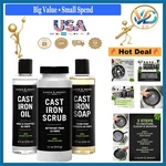 Caron & Doucet Ultimate Cast Iron Set 100% Plant-based Cleaning Seasoning.... Fixed Price $82.49.