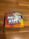 Scotch Brite Never Rust Heavy Duty Soap Pads 8 Pack 3M Discontinued Box Damage. Fixed Price $14.00.
