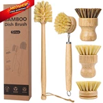 Bonumvita 5 Pack Bamboo Dish Brush Set, Wooden With 14 Yellow. Fixed Price $26.05.