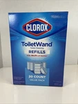 Nib Clorox 20 Count Toilet Wand Refills Disposable Cleaning Scrubbing Pads. Fixed Price $14.50.