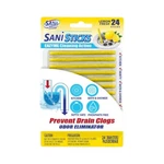 Sani 360 Sticks Drain Cleaner And Deodorizer, Lemon Fresh Scent, 24 Count. Fixed Price $14.98.