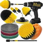 Holikme 11 Piece Drill Brush Attachment Set Scouring Pads Power Yellow. Fixed Price $23.81.