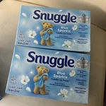 Snuggle Fabric Softener Dryer Sheets - Blue Sparkle, 120 Count Pack. Fixed Price $25.00.