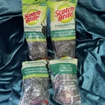 4X 2-PACK Scotch Brite Stainless Steel Scrubbing Pads For Pots & Pans. Fixed Price $18.99.