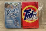Vtg 2002 Tide Bleach Laundry Detergent Ultra Downy Advanced Trial Size Sealed. Fixed Price $14.99.