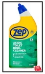 Zep Acidic Toilet Bowl Cleaner, 32 Oz. Fixed Price $7.81.