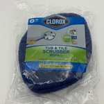 Clorox Tub & Tile Scrubber Refill Pads 2-PACK Antimicrobial Deep Cleaning Blue. Fixed Price $9.95.