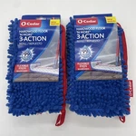 Lot (2) O-cedar 145643 Dual Action Microfiber/chenille Flip Mop Refills. Fixed Price $19.80.
