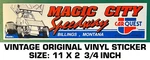 Magic City Speedway - Vintage Original Vinyl Decal Sticker Montana. Fixed Price $9.45.