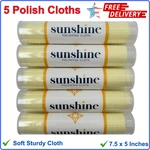 Sunshine 5 Polishing Cloths Jewelry Cleaner Tube Silver Brass Gold Copper, Soft. Fixed Price $25.52.
