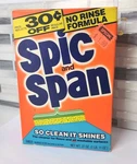 Vintage Spic And Span Box Powder Floor Washable Surface Cleaner Prop Open. Fixed Price $15.99.