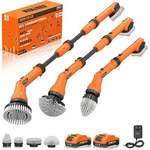 2 Battery Electric Spin Scrubber 1000RPM Cordless Cleaning Brush Waterproof With. Fixed Price $86.34.