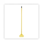Boardwalk Quick Change Side-latch Plastic Mop Head Handle, 60" Aluminum, Yellow. Fixed Price $36.98.